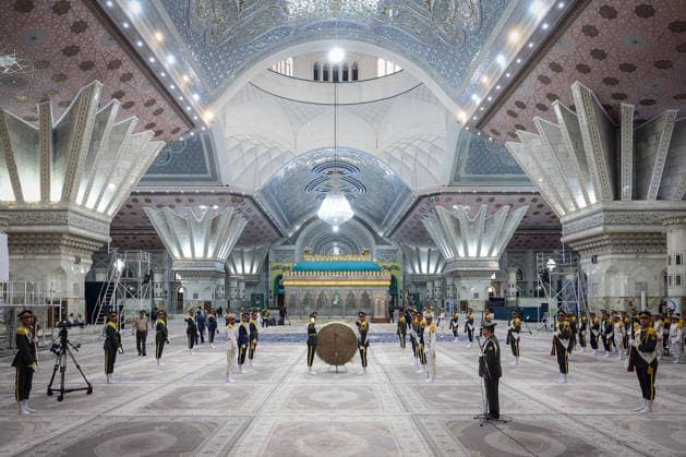 President Masoud Pezeshkian attends an event to mark the first day of the Government Week at the mausoleum of Ayatollah Ruhollah Khomeini, the founder of the Islamic Republic of Iran, in Tehran, Iran on August 23, 2026. Iranian President Masoud Pezeshkian declared that no power will be able to force the Iranian people into surrender. He dismissed claims that sanctions would turn Iran into another Venezuela, saying that has not happened. He stressed the need to begin conserving gasoline consumption through government measures, including a plan to reduce the number and fuel use of government vehicles.  IRN2026082322 IranianxPresidency