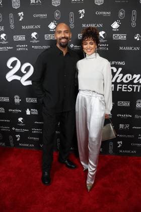 22nd Annual Hollyshorts Film Festival Closing Nigh Los Angeles CA Aug 23: Nathalie Emmanuel & Alex Lanipekum at The 22nd Annual Hollyshorts Film Festival Closing Night Credit: Admedia EDITORIAL USE ONLY  Copyright: xx AdMediax admphotosthree012360
