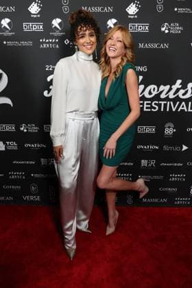 22nd Annual Hollyshorts Film Festival Closing Nigh Los Angeles CA Aug 23: Katherine McNamara & Nathalie Emmanuel at The 22nd Annual Hollyshorts Film Festival Closing Night Credit: Admedia EDITORIAL USE ONLY  Copyright: xx AdMediax admphotosthree012364