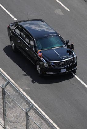 WASHINGTON, D.C. - AUGUST 23: Donald J Trump arrives at the Freedom 250 Grand Prix in Washington, D.C. on August 23, 2026. Copyright: xmpi34x