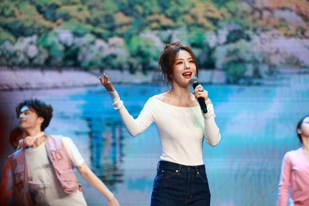 CHANGCHUN, CHINA - AUGUST 23: Actress Cai Wenjing performs on the stage during the opening of the 21st Changchun Film Festival on August 23, 2026 in Changchun, Jilin Province of China.  Copyright: xVCGx 111661786861