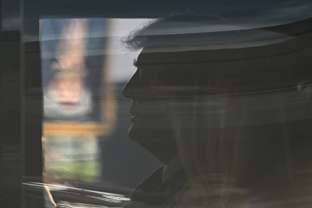 President Trump attends inaugural Freedom 250 Grand Prix in Washington, DC WASHINGTON, D.C., UNITED STATES - AUGUST 23: U.S. President Donald Trump and first lady Melania Trump ride in The Beast on the track during the NTT INDYCAR Series in Washington, DC, on August 23, 2026. President Trump established the Freedom 250 Grand Prix weekend as part of the yearlong celebration marking the 250th anniversary of the United States. Mehmet Eser Anadolu Washington United States. Editorial use only. Please get in touch for any other usage.  Copyright: x2026xAnadoluxMehmetxEserx