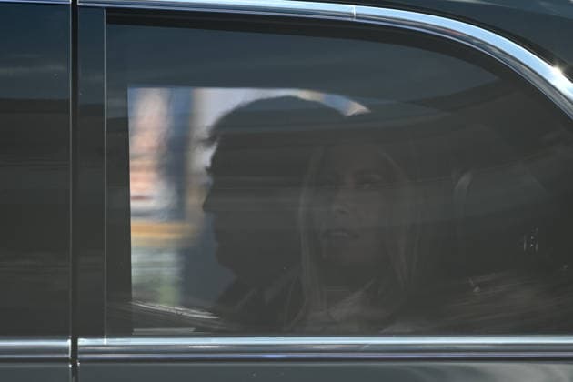 President Trump attends inaugural Freedom 250 Grand Prix in Washington, DC WASHINGTON, D.C., UNITED STATES - AUGUST 23: U.S. President Donald Trump and first lady Melania Trump ride in The Beast on the track during the NTT INDYCAR Series in Washington, DC, on August 23, 2026. President Trump established the Freedom 250 Grand Prix weekend as part of the yearlong celebration marking the 250th anniversary of the United States. Mehmet Eser Anadolu Washington United States. Editorial use only. Please get in touch for any other usage.  Copyright: x2026xAnadoluxMehmetxEserx