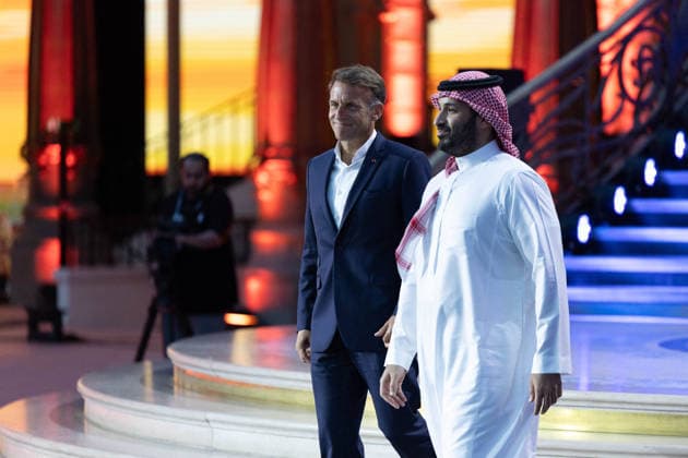French President Emmanuel Macron and Saudi Arabia’s Crown Prince Mohammed bin Salman (MBS) attend the closing ceremony of the Esports World Cup at the Grand Palais in Paris, France, on August 23, 2026. Raphael Lafargue Pool Bestimage, Paris, France  Copyright: xRaphaelxLafarguex xPoolx xBestimagexRaphaelxLafarguex xPoolx xBestimagex