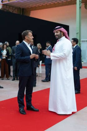 French President Emmanuel Macron and Saudi Arabia s Crown Prince Mohammed bin Salman (MBS) attend the closing ceremony of the Esports World Cup at the Grand Palais in Paris, France, on August 23, 2026. Raphael Lafargue, Pool Bestimage, Paris, France  Copyright: xRaphaelxLafarguex xPoolx xBestimagexRaphaelxLafarguex xPoolx xBestimagex