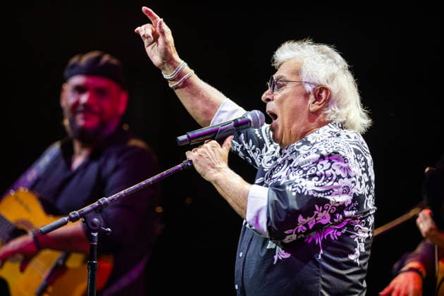 August 23, 2026, Vienna, Virginia, USA: Founder and lead singer Nicolas Reyes of the Gipsy Kings and his band perform their high-energy fusion of flamenco, rumba, salsa, and pop, featuring iconic songs, at the Filene Center at Wolf Trap in Vienna, Virginia, on Sunday, August 23, 2026. Vienna USA  - ZUMAkh2_ 20260823_znp_kh2_044 Copyright: xAlixKhalighx