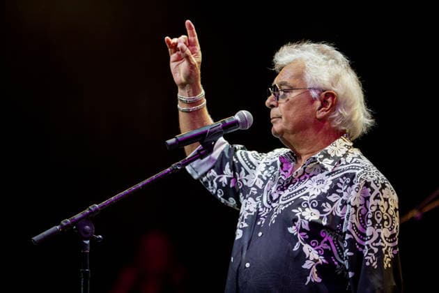 August 23, 2026, Vienna, Virginia, USA: Founder and lead singer Nicolas Reyes of the Gipsy Kings and his band perform their high-energy fusion of flamenco, rumba, salsa, and pop, featuring iconic songs, at the Filene Center at Wolf Trap in Vienna, Virginia, on Sunday, August 23, 2026. Vienna USA  - ZUMAkh2_ 20260823_znp_kh2_046 Copyright: xAlixKhalighx