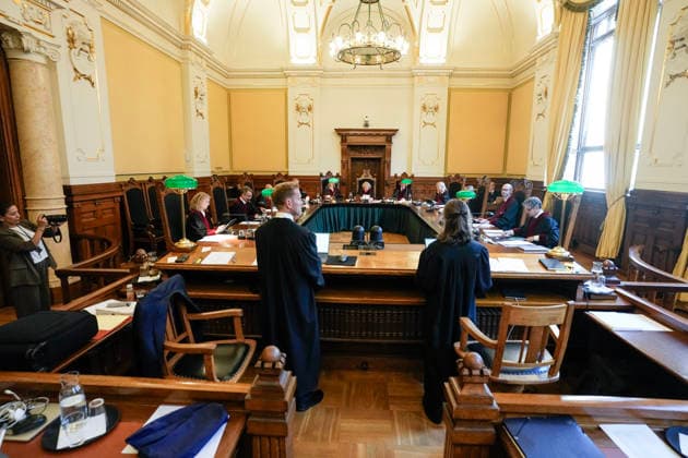 Hoyesterett behandler godkjenning av oljefelt i Nordsjoen Oslo 20260824. Hoyesterett behandler statens anke om gyldigheten til de tre oljefeltene Breidablikk, Tyrving og Yggdrasil i Nordsjoen. Lagmannsretten pala staten a gjennomfore ny saksbehandling, noen som bade staten og miljoorganisasjonene Greenpeace og Natur og Ungdom anket videre til Hoyesterett som na tar saken til behandling Foto: Cornelius Poppe NTB Oslo Norge 0ij8H6TQ_18 EDITORIAL USE ONLY Ref:_BNC0ij8H6TQ_18.jpg *** Supreme Court to Hear Case on Approval of North Sea Oil Fields Oslo 20260824 The Supreme Court will hear the government’s appeal regarding the validity of the three oil fields—Breidablikk, Tyrving, and Yggdrasil in the North Sea. The Court of Appeals  Copyright: xCorneliusxPoppex xNTBx