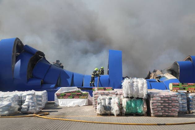 Five injured in Russian strikes on warehouse facilities in Ukraine s Odesa ODESA, UKRAINE - AUGUST 24: Firefighters work to extinguish a fire at a warehouse facility following a Russian strike in Odesa, Ukraine, on August 24, 2026. According to local authorities, five people were injured in strikes targeting warehouse facilities, with three hospitalized in moderate condition. Emergency crews continue to clear debris and deal with the aftermath of the attack at the affected sites. Arthur Shvits Anadolu Odessa Ukraine. Editorial use only. Please get in touch for any other usage.  Copyright: x2026xAnadoluxArthurxShvitsx