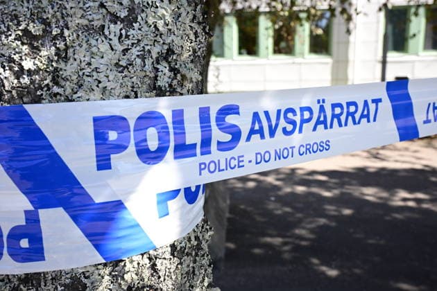 FAGERSTA, SVERIGE 20260824 Polisavspärrningar utanför Brinellskolan i Fagersta, där ett skoldad inträffade pa fredagen. FAGERSTA SVERIGE x10030x *** FAGERSTA, SWEDEN 20260824 Police cordons outside Brinell School in Fagersta, where a school shooting occurred on Friday FAGERSTA SWEDEN x10030x  Copyright: xJonasxEkströmer TTx SKOLDAD FAGERSTA Ee7R1FH6EmU