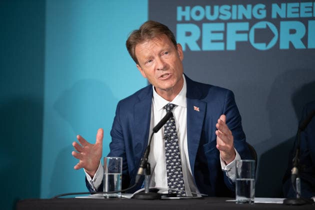 Reform UK Press Conference at Royal Institution of Chartered Surveyors, London, UK - Mon 24 August 2026 Richard Tice - Deputy Leader of Reform UK speaks at a Reform UK Press Conference at Royal Institution of Chartered Surveyors in London, England, UK on Monday 24 August, 2026., Credit:Justin Ng Avalon UK, England, London, Royal Institution of Chartered Surveyors  Copyright: xJustinxNgx xAvalonx 1128198534