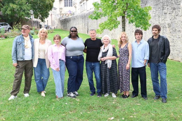 Angouleme Film Festival - Jury Photocall Jean-Paul Saomé, Marine Delplace, Deborah Lukumuena, Franck Dubosc, Marie-Christine Barrault, Rose-Marie Perreault, Julien de Saint Jean and Antoine Wauters attends Jury Photocall as part of the 19th Angouleme Film Festival in Angouleme, August 24, 2026, France. Photo by Jerome Domine ABACAPRESS.COM Angouleme France  Copyright: xDominexJerome ABACAx