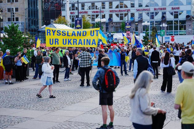 STOCKHOLM, SVERIGE 20260824 Ukrainas självständighetsdag firas med en manifestation pa Medborgarplatsen samt marsch till Sergels torg i Stockholm pa mandagen. STOCKHOLM SVERIGE x10658x *** STOCKHOLM, SWEDEN 20260824 Ukraine s Independence Day will be celebrated with a rally at Medborgarplatsen and a march to Sergels Torg in Stockholm on Monday STOCKHOLM SWEDEN x10658x  Copyright: xMagnusxLejhall TTx SKOLDAD FAGERSTA xzmQQQ8JcAw