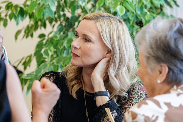24.08.2026. Düsseldorf. Veronica Ferres bei der Verleihung des Verdienstordens des Landes Nordrhein-Westfalen anlässlich des 80. Landesgeburtstages. Düsseldorf Staatskanzlei Nordrhein-Westfalen Deutschland *** August 24, 2026, Düsseldorf: Veronica Ferres at the award ceremony for the Order of Merit of the State of North Rhine-Westphalia on the occasion of the state’s 80th anniversary. Düsseldorf, State Chancellery of North Rhine-Westphalia, Germany