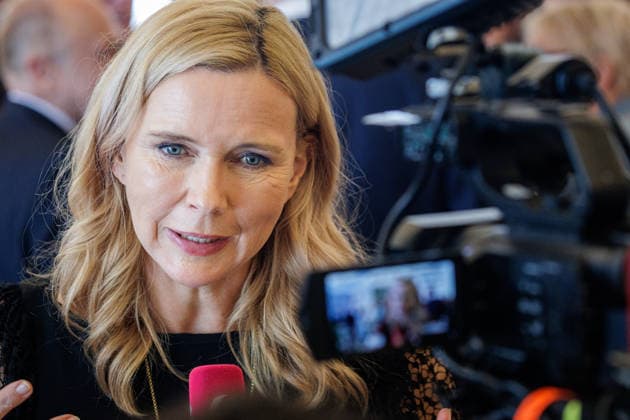 24.08.2026. Düsseldorf. Veronica Ferres bei der Verleihung des Verdienstordens des Landes Nordrhein-Westfalen anlässlich des 80. Landesgeburtstages. Düsseldorf Staatskanzlei Nordrhein-Westfalen Deutschland *** August 24, 2026, Düsseldorf: Veronica Ferres at the ceremony conferring the Order of Merit of the State of North Rhine-Westphalia on the occasion of the state’s 80th anniversary. Düsseldorf, State Chancellery of North Rhine-Westphalia, Germany