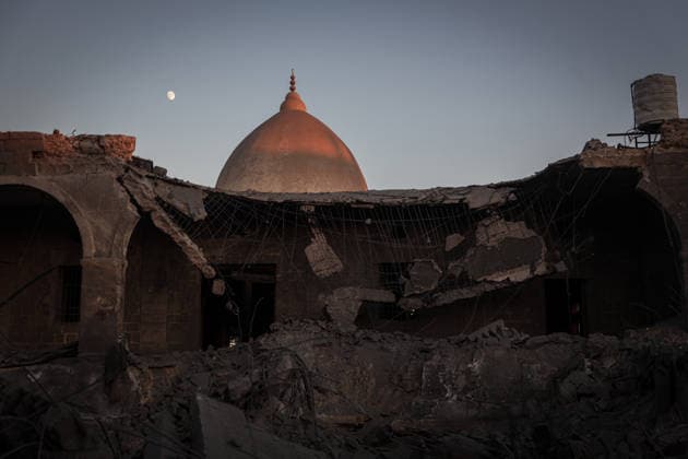 Israeli army targets historic Abu Salim Mosque in Deir al-Balah DEIR AL-BALAH, GAZA, PALESTINE - AUGUST 24: A view of the historic Abu Salim Mosque in Deir al-Balah, Gaza, Palestine, following an Israeli airstrike, on August 24, 2026. Most of the mosque was destroyed in the attack, leaving the structure heavily damaged. Abdalhkem Abu Riash Anadolu Deir al-Balah Gaza. Editorial use only. Please get in touch for any other usage.  Copyright: x2026xAnadoluxAbdalhkemxAbuxRiashx
