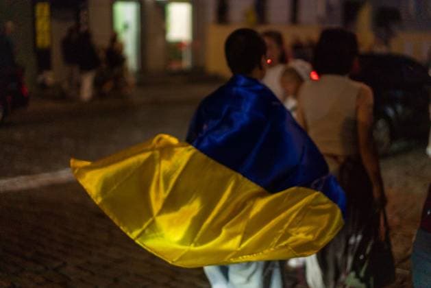 August 24, 2026, Kharkiv, Ukraine: KHARKIV, UKRAINE Ã¢â‚¬ AUGUST 23, 2026: People gather in central Kharkiv, Ukraine, on August 23, 2026, to mark Ukrainian National Flag Day, one day ahead of the countryÃ¢â‚¬â ¢s Independence Day. Residents took part in gatherings featuring Ukrainian flags, music, chants and vehicle processions in the northeastern city, which remains exposed to Russian drone and missile attacks amid the continuing war. Kharkiv Ukraine  - ZUMAq101 20260824_zna_q101_083 Copyright: xCarloxBravox