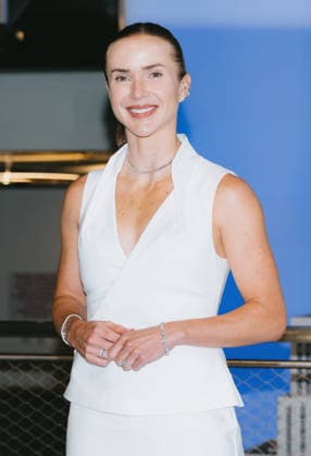 August 24, 2026, New York, Ny, United States: Elina Svitolina lights the Empire State Building in honor of Ukrainian Independence Day in partnership with the Consulate General of Ukraine in New York. Held at Empire State Building in New York. Dinara Khairova Zuma Press August 24, 2026. New York United States  - ZUMAp281 20260824_zea_p281_004 Copyright: xPhotoxImagexPressx