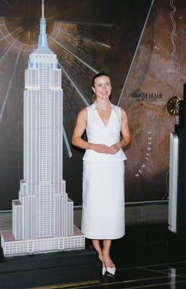August 24, 2026, New York, Ny, United States: Elina Svitolina lights the Empire State Building in honor of Ukrainian Independence Day in partnership with the Consulate General of Ukraine in New York. Held at Empire State Building in New York. Dinara Khairova Zuma Press August 24, 2026. New York United States  - ZUMAp281 20260824_zea_p281_016 Copyright: xPhotoxImagexPressx