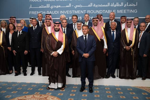 Saudi Arabia’s Crown Prince and Prime Minister Mohammed bin Salman and French President Emmanuel Macron at the closing ceremony of the Franco-Saudi Business Forum at the Cercle de l’Union Interalliée, in Paris. Saudi Crown Prince and Prime Minister Mohammed bin Salman and French President Emmanuel Macron at the closing of the Franco-Saudi Business Forum at the Cercle de l’Union Interalliée in Paris, France, August 24, 2026 Grégoire CAMPIONE Pool Bestimage Saudi Crown Prince and Prime Minister Mohammed bin Salman and French President Emmanuel Macron at the closing of the Franco-Saudi Business Forum at the Cercle de l’Union Interalliée in Paris, France, on August 24, 2026 Paris, France  Copyright: xGrÃ goirexCampione Pool BestimagexGrÃ goirexCampione Pool Bestimagex