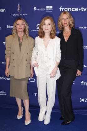 Angouleme Film Festival - Opening Red Carpet Anne Marivin, Sandrine Kiberlain and Isabelle Huppert attends the Opening Red Carpet of the 19th Angouleme Film Festival in Angouleme, August 24, 2026, France. Photo by Jerome Domine ABACAPRESS.COM Angouleme France  Copyright: xDominexJerome ABACAx