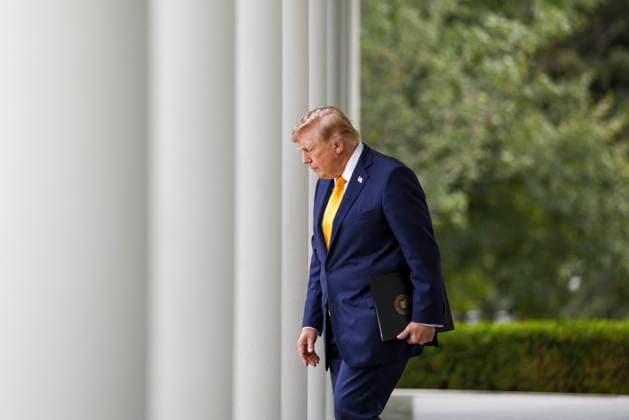 White House Coverage US President Donald Trump arrives to deliver remarks during an education event in the Rose Garden of the White House in Washington DC, USA, 24 August 2026. President Trump and Secretary McMahon highlighted the administration’s school choice program as the new academic year begins. WASHINGTON DISTRICT OF COLUMBIA United States  Copyright: xPool ABACAx