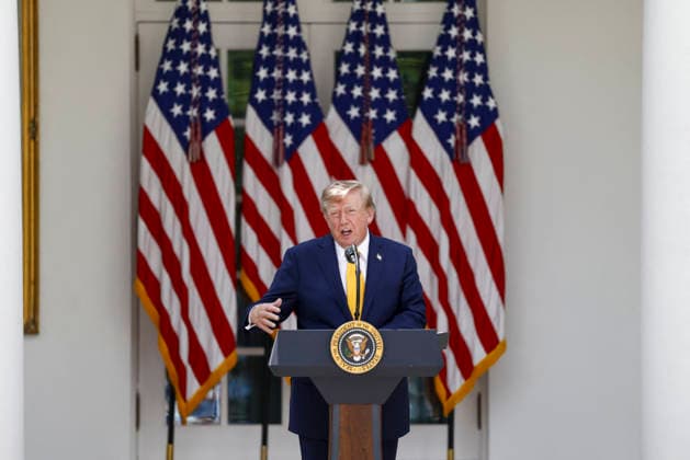 White House Coverage US President Donald Trump delivers remarks during an education event in the Rose Garden of the White House in Washington DC, USA, 24 August 2026. President Trump and Secretary McMahon highlighted the administration’s school choice program as the new academic year begins. WASHINGTON DISTRICT OF COLUMBIA United States  Copyright: xPool ABACAx