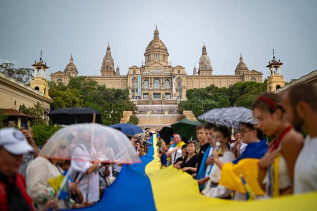 Josep Rull Closes the 35th Anniversary Celebration of Ukraine s Independence in Barcelona Event marking the 35th anniversary of Ukraine s independence, on August 24, 2026, in Barcelona, Catalonia, Spain. Rull participated in the ceremony commemorating the 35th anniversary of Ukraine’s independence, which was proclaimed on August 24, 1991, following the dissolution of the Soviet Union. The event featured a set by Ukrainian DJs and an exhibition of Ukrainian artisan products. AUGUST 24, 2026 Lorena Sopê Barcelona, Catalonia Barcelona, Catalonia, Spain  Copyright: xLorenaxSopÃªnax 7730684