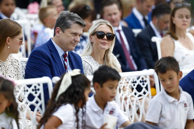 White House Coverage For White House Press Secretary Karoline Leavitt prior to an education event in the Rose Garden of the White House in Washington DC, USA, 24 August 2026. President Trump and Secretary McMahon highlighted the administration’s school choice program as the new academic year begins. WASHINGTON DISTRICT OF COLUMBIA United States  Copyright: xPool ABACAx