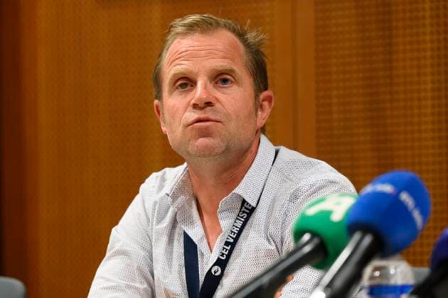 Child Body Found in Onhaye Press Conference NAMUR, BELGIUM - AUGUST 24: David Rimeaux, Missing Persons Unit pictured during a press conference regarding the find of young boys dead body, named Timeo on August 24, 2026 in Namur, Belgium, 24 08 2026 Namur Belgium  Copyright: xPhilipxReynaersx