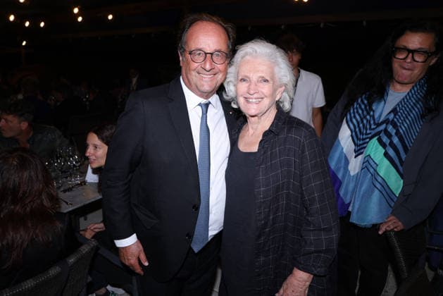 Exclusive - Angouleme Film Festival - Opening Diner Exclusive - Francois Hollande and Marie-Christine Barrault attends Opening Diner held at Louvel Restaurant as part of the 19th Angouleme Film Festival in Angouleme, August 24, 2026, France. Photo by Jerome Domine ABACAPRESS.COM Angouleme France  Copyright: xDominexJerome ABACAx