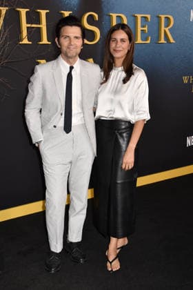 NEW YORK, NY - AUGUST 24: Adam Scott and Naomi Scott at the Netflix New York Premiere of The Whisper Man at The Paris Theatre on August 24, 2026 in New York City. Copyright: xmpi099 MediaPunchx