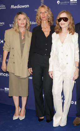 Anne Marivin, Sandrine Kiberlain, Isabelle Huppert at the photocall for the opening night of the 19th edition of the Angoulême Francophone Film Festival on August 24, 2026. Coadic Guirec Bestimage Photocall of the opening night of the 19th edition of the Angoulême Francophone Film Festival on August 24, 2026, Angoulême, France  Copyright: xCOADICxGUIRECx xBESTIMAGExCOADICxGUIRECx xBESTIMAGEx