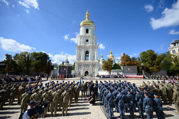 Die Ukraine feiert ihren 35. Unabhaengigkeitstag am 24.08.2026 Die Ukraine feiert ihren 35. Unabhaengigkeitstag am 24.08.2026 in Kiew, President Takes Part in Events on Ukraine s Independence Day Press Service Of The President Of Ukraine via SVEN SIMON Fotoagentur GmbH & Co. Pressefoto KG Seidlhofstr.10 85540 Haar GLS Bank IBAN DE75 4306 0967 4030 0251 00 BIC GENODEM1GLS www.svensimon.net Kiew Ukraine *** Ukraine will celebrate its 35th Independence Day on August 24, 2026. Ukraine will celebrate its 35th Independence Day on August 24, 2026, in Kyiv, President Takes Part in Events on Ukraine’s Independence Day Press Service of the President of Ukraine via SVEN SIMON Fotoagentur GmbH Co Pressefoto KG Seidlhofstr. 10, 85540 Ha Poolfoto SvenSimon-Press Service Of The President Of Ukraine ,EDITORIAL USE ONLY