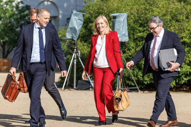 Kabinettsklausur Carsten Linnemann (CDU), Bundesgesundheitsminister bei einer Kabinettsklausur am 25.08.26 in der Schloss Neuhardenberg in Brandenburg. Brandenburg Deutschland Schloss Neuhardenberg *** Cabinet Retreat: Carsten Linnemann (CDU), Federal Minister of Health, at a cabinet retreat on August 25, 2026, at Neuhardenberg Castle in Brandenburg, Germany; Neuhardenberg Castle