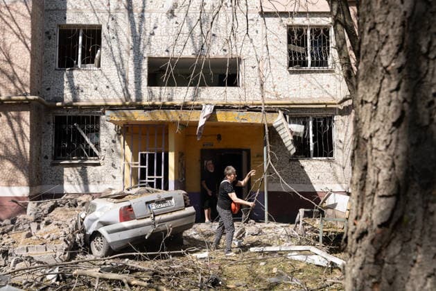 August 25, 2026, Kramatorsk, Donetsk Oblast, Ukraine: Aftermath of a Russian glide bomb attack in a residential neighbourhood in the city of Kramatorsk, Donetsk Oblast, Ukraine Kramatorsk Ukraine  - ZUMAm350 20260825_zip_m350_005 Copyright: xCameronxJones-Manleyx