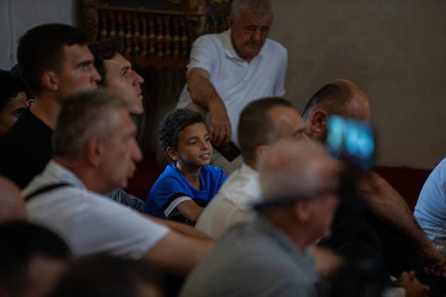 Mawlid al-Nabi in Sarajevo SARAJEVO, BOSNIA AND HERZEGOVINA - AUGUST 25: Muslims attend a Mawlid al-Nabi program at the historic Gazi Husrev-beg Mosque in Sarajevo, Bosnia and Herzegovina on August 25, 2026. Denis Zuberi Anadolu Sarajevo Bosnia and Herzegovina. Editorial use only. Please get in touch for any other usage.  Copyright: x2026xAnadoluxDenisxZuberix