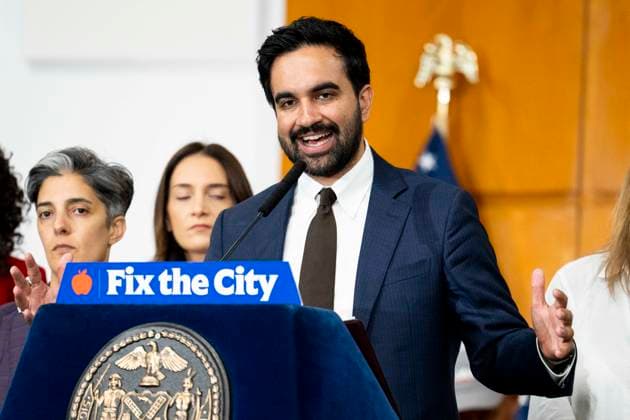 August 25, 2026, New York City, New York, United States: New York City Mayor ZOHRAN MAMDANI (D) speaking at a press conference in Manhattan Housing Court in New York City. New York City United States  - ZUMAb161 20260825_aap_b161_005 Copyright: xMichaelxBrochsteinx