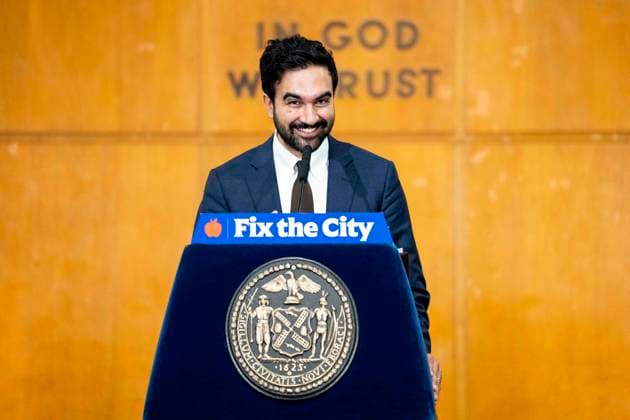 August 25, 2026, New York City, New York, United States: New York City Mayor ZOHRAN MAMDANI (D) speaking at a press conference in Manhattan Housing Court in New York City. New York City United States - ZUMAb161 20260825_aap_b161_002 Copyright: xMichaelxBrochsteinx