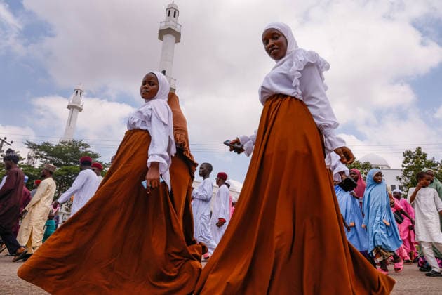 Mawlid al-Nabi in Nigeria ABUJA, NIGERIA - AUGUST 25: Hundreds of Muslims gathered to mark Mawlid al-Nabi, commemorating the birth of Prophet Muhammad in Abuja, Nigeria on August 25, 2026. Participants wearing colorful clothing, marched through the streets, waving, praying and chanting religious hymns. Emmanuel Osodi Anadolu Abuja Nigeria. Editorial use only. Please get in touch for any other usage.  Copyright: x2026xAnadoluxEmmanuelxOsodix