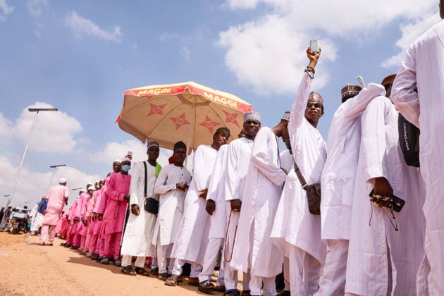 Mawlid al-Nabi in Nigeria ABUJA, NIGERIA - AUGUST 25 : Hundreds of people gather to celebrate Mawlid al-Nabi in colorful attire as they parade through the streets in Abuja, Nigeria on August 25, 2026. Participants wave, offer prayers, and recite hymns to mark the birth of Prophet Muhammad in Nigeria, the most populous Muslim nation in Africa. Emmanuel Osodi Anadolu Abuja Nigeria. Editorial use only. Please get in touch for any other usage.  Copyright: x2026xAnadoluxEmmanuelxOsodix