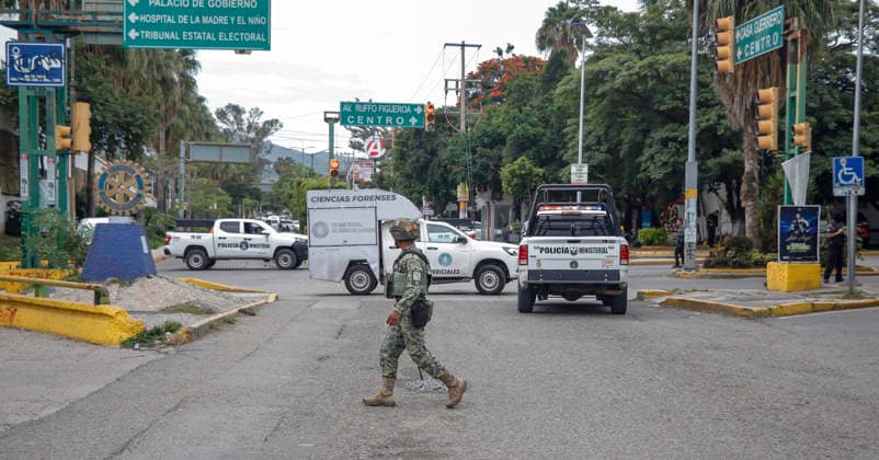 August 25, 2026, Chilpancingo, Guerrero, Mexico: An armed attack on one of the main avenues in the city of Chilpancingo in the state of Guerrero left three dead and one wounded. Violence in Guerrero has increased due to the dispute between the Ardillos and Tlacos criminal groups. Chilpancingo Mexico  - ZUMAj170 20260825_zip_j170_001 Copyright: xDavidxJuarezx