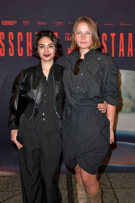 Nairi Hadodo und Devrim Lingnau beim Special Screening des Kinofilms Staatsschutz im Kino International. Berlin, 25.08.2026