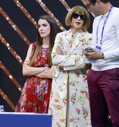 VIPs At US Open 2026 - NYC Anna Wintour with her daughter Bee Shaffer attend the Roger Federer special night at the US Open 2026 in New York, NY on August 25, 2026. Photo by Charles Guerin ABACAPRESS.COM New York City NY United States  Copyright: xGuerinxCharles ABACAx
