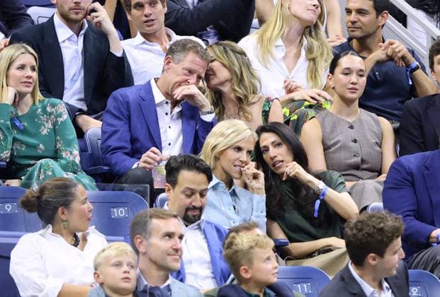 VIPs At US Open 2026 - NYC Savannah Guthrie with her husband Michael Feldman, Tory Burch and Huma Abedin attend the Roger Federer special night at the US Open 2026 in New York, NY on August 25, 2026. Photo by Charles Guerin ABACAPRESS.COM New York City NY United States  Copyright: xGuerinxCharles ABACAx