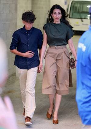 VIPs At US Open 2026 - NYC Huma Abedin arrives at the US Open for the Roger Federer special night in New York, NY on August 25, 2026. Photo by Charles Guerin ABACAPRESS.COM New York City NY United States  Copyright: xGuerinxCharles ABACAx