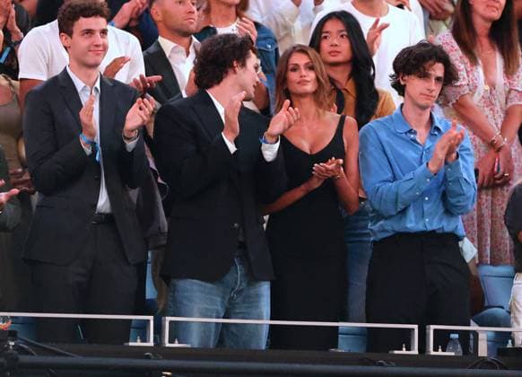 Kaia Gerber and Homer Gere At US Open 2026 - NYC Kaia Gerber and Homer Gere attend the Roger Federer special night at the US Open 2026 in New York, NY on August 25, 2026. Photo by Charles Guerin ABACAPRESS.COM New York City NY United Arab Emirates  Copyright: xGuerinxCharles ABACAx