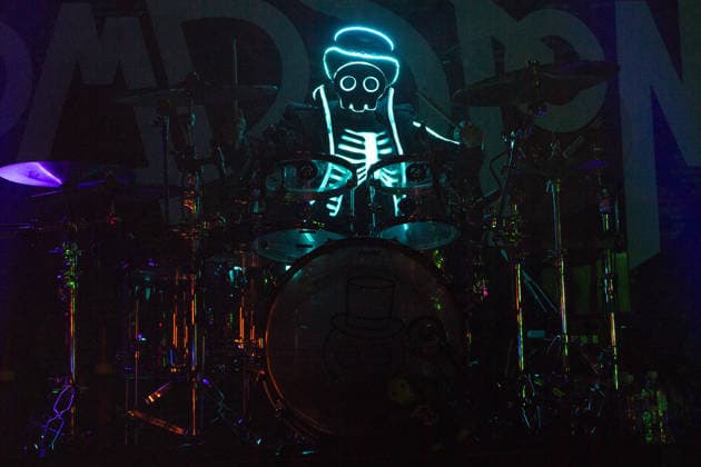 The Living Tombstone Performs at Kentish Town Forum, London Drummer Thomas Silvers (aka Doc) of American electronic Rock band The Living Tombstone performs at Kentish Town Forum, London, England, UK on Tuesday 25 August 2026., Credit:Justin Ng Avalon UK, England, London, Kentish Town Forum  Copyright: xJustinxNgx xAvalonx 1128497871