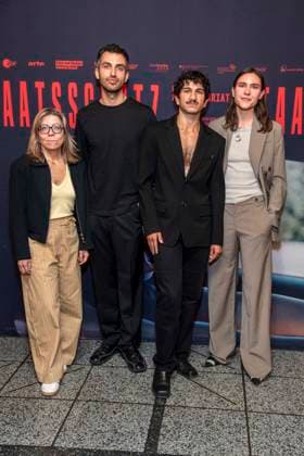 ABB STAATSCHUTZ- Mohammad Mehdi Zahedi, Faraz Shariat und Laura Lippmann zu Gast bei Special Screenings des Kino Films Staatssschutz im Kino International am 25.AUGUST 2026 in Berlin Berlin Deutschland