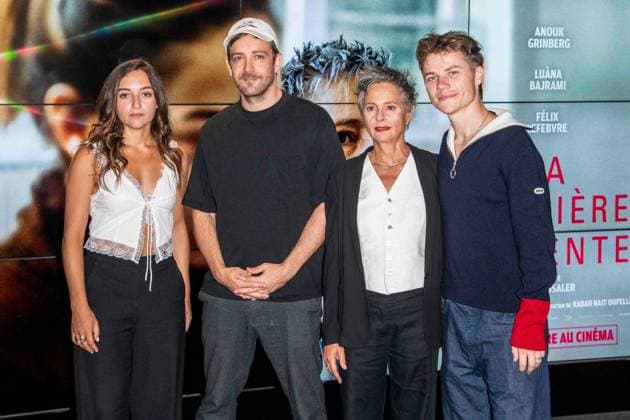 RECORD DATE NOT STATED La Derniere Patiente Photocall - Paris Achille Reggiani, Luàna Bajrami, Director Rémi Bassaler, Anouk Grinberg and Felix Lefebvre attend the La Dernière Patiente Photocall at UGC Cine Cite des Halles on August 25, 2026 in Paris, France Photo by Shootpix ABACAPRESS.COM Paris France  Copyright: xShootpix ABACAx